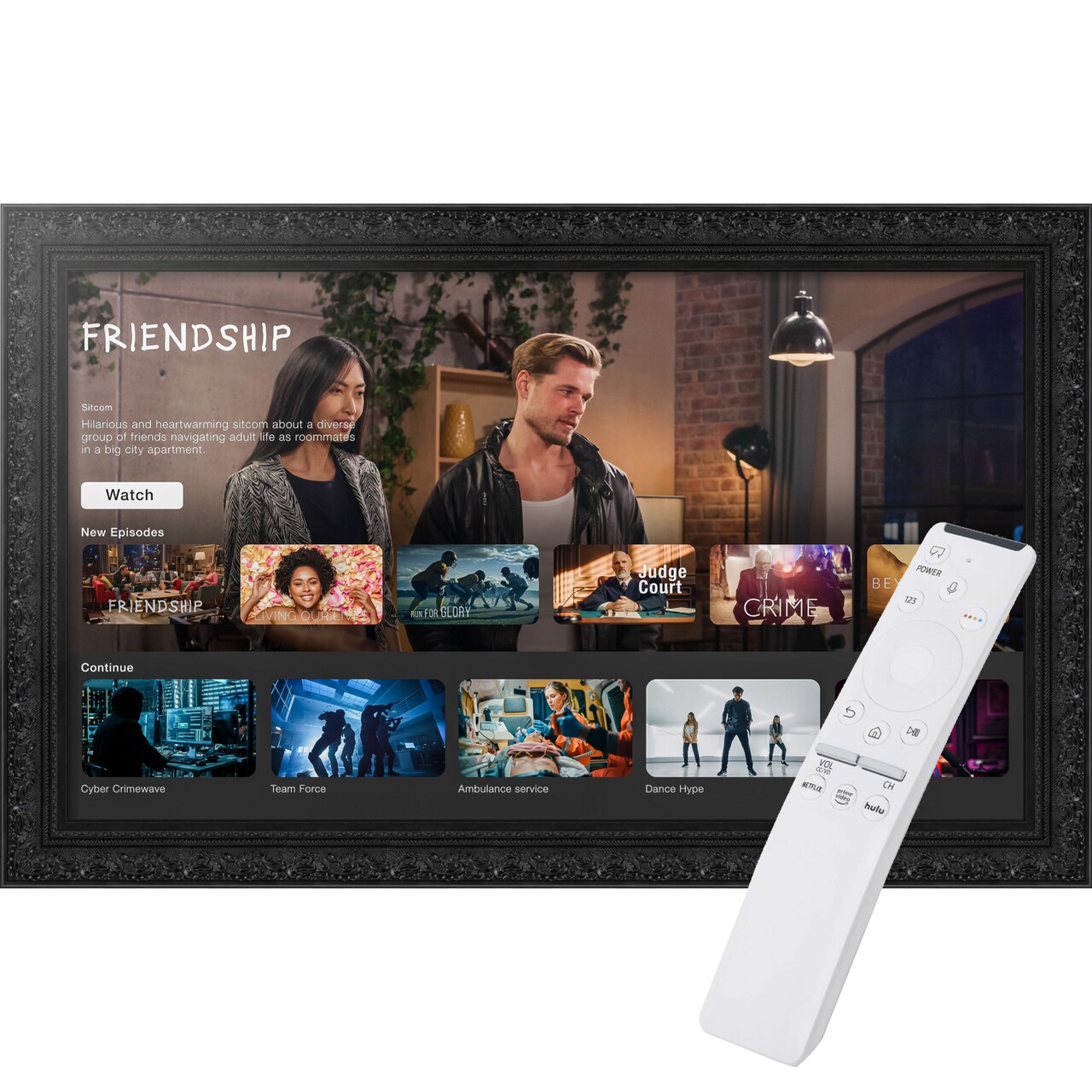 The Samsung Frame TV TV Frame, Ornate Frame TV (Fits 2021-2025 Models)